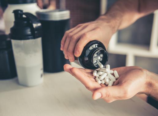 Sportdrank en pillen