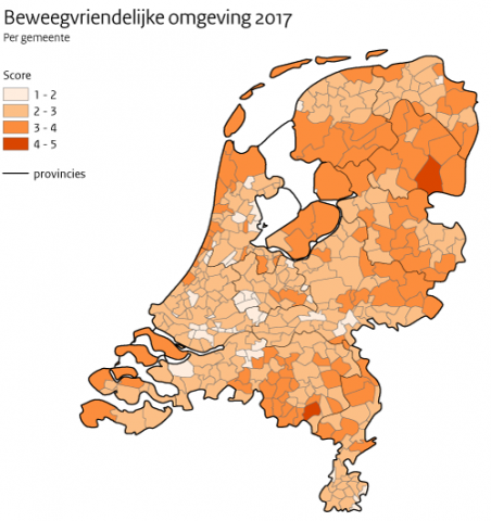 Kaart beweegvriendelijke Omgeving 2017 Thumbnail