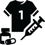 icoon gebruik sportprestatieverhogende middelen